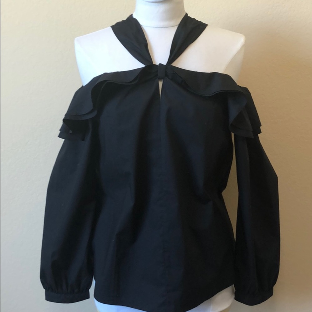 JCREW Off shoulder ruffle top blouse